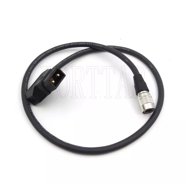 Cable de alimentación de 4 pines Hirose a D-tap para dispositivos de sonido 644 688 ZAXCOM ZOOM F4 F8