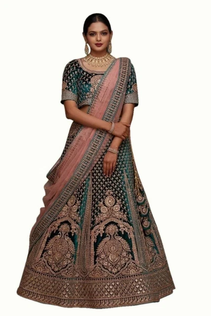Unique Designer Lehenga Wedding Party Wear Embroidered Design Bridal For Women