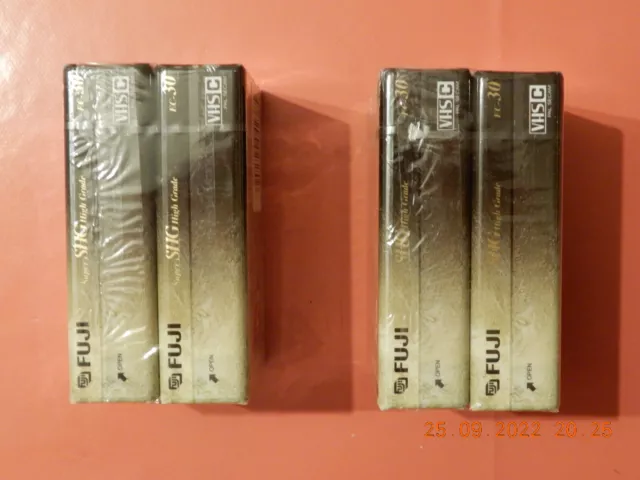 Vidéo COMPACT 4 CASSETTES SUPER SHG VHS C Fuji ec-30- 2