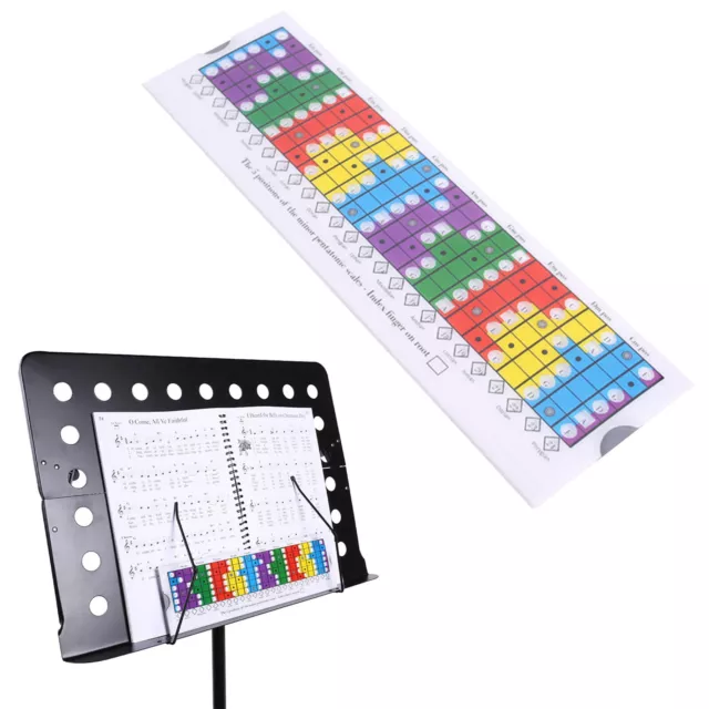 Pentatonic Sliding Ruler Electric Folk Guitar Scale Slide Rule for Beginners