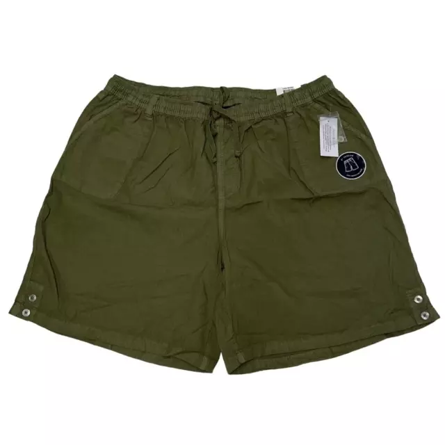 Karen Scott Plus size Green Cotton Pull On Lisa Bermuda Shorts Size 2X NWT