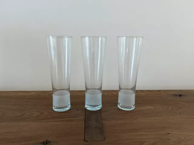 Vintage Calvin Klein Water or Wine & Fluted Champagne Glass Set in Mineral Blue 2