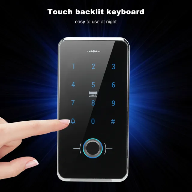 Electronic Fingerprint Door Lock Keypad Entry Door Lock Led Waterproof Touch