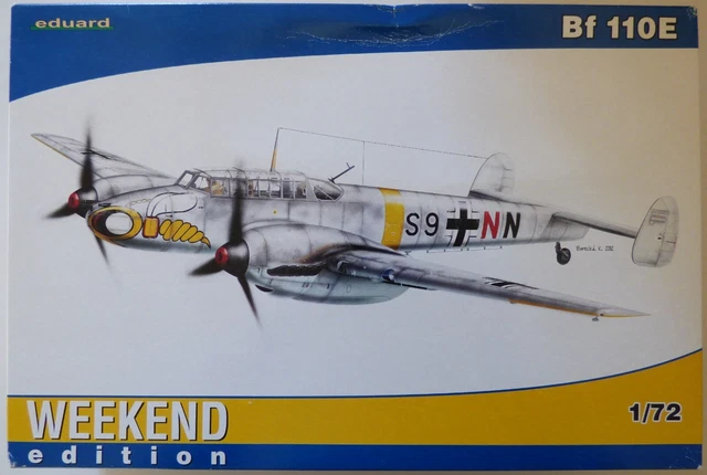 Maquette Avion Eduard BF 110E 1/72 – Référence 7083, Neuve, échelle 1/72