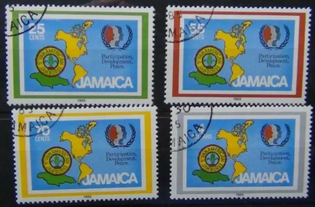 Jamaica 1985 International Youth Year & Scout Jamboree set Fine Used