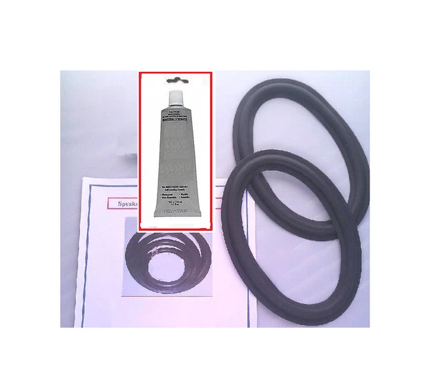 6X9 INCH FOAM Edge Speaker Repair Kit 6" X 9" Surround (2) Foam & Clear