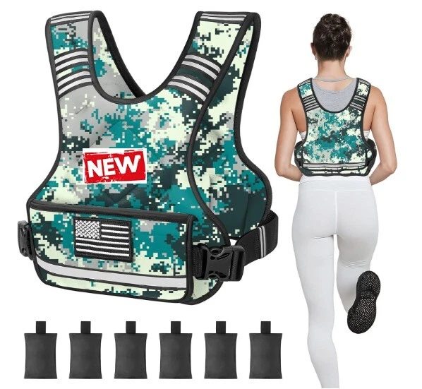 Mir Pro Weighted Mir Adjustable Weighted Vest Weight Vest Women MiR 3LB  Iron Weights (6-Pack) Compatible - Main Image