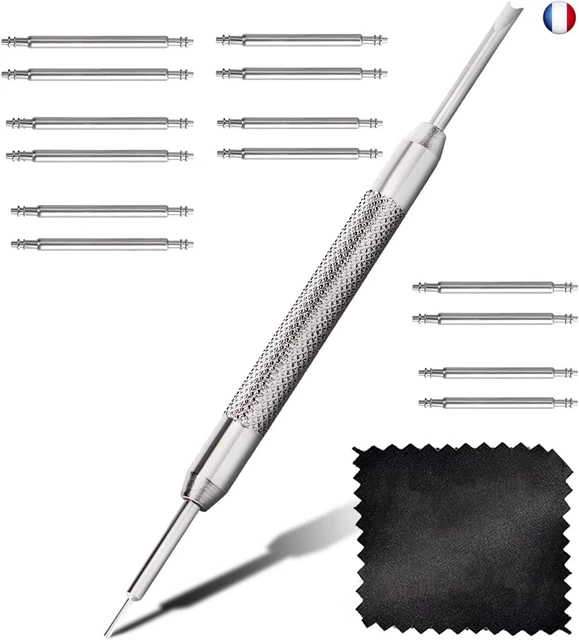 Kit Réparation Montre ETEPON 185 Pièces - Professionnel Avec Barres Ressort, Tournevis, Pinces - Pour Débutants Et Experts