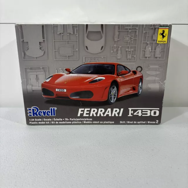 Ferrari F430 Revell Model Kit 1:24 Scale Open Box Skill Level 2 NIB