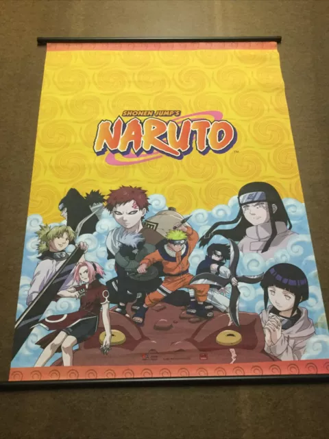 Shonen Jump Naruto Viz Media Wall Scroll GE9699 42” X 31” Masashi Kishimoto