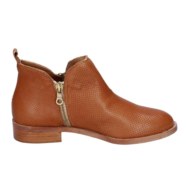 Chaussures pour Femmes REBECCA VAN DIK 36 Ue Bottines Brun Cuir BE127-36 3