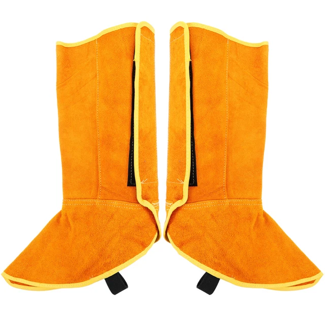 Cowhide Work Heat Abrasion Boot Cover Welding Spats
