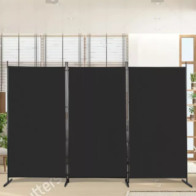 Trifold 3 Panels Folding Room Divider Freetand Wall Partition 6FT Privacy Screen