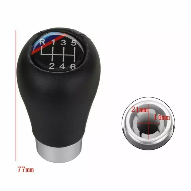 5 Speed Car Manual Gear Shift Knob Fit For BMW E34 E36 E39 E46 Black UK 2