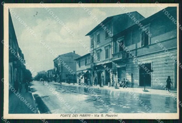 Lucca Forte dei Marmi Via Giuseppe Mazzini cartolina RT3179