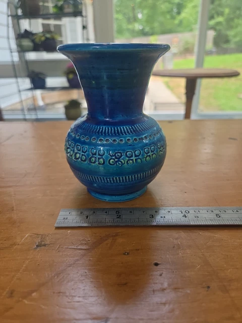 BITOSSI FLAVIA RIMINI Blue Flower Vase Large Handmade Itary