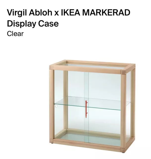 Ikea markerad glass cabinet sales