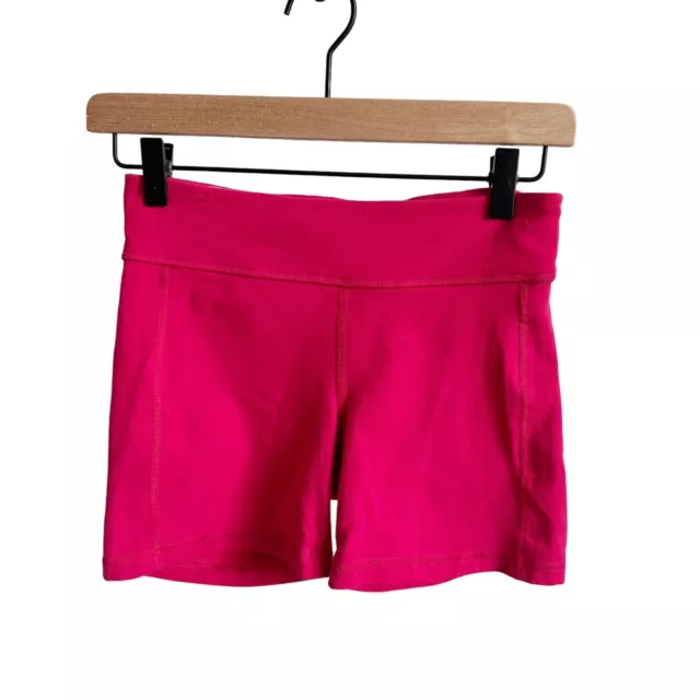 Athleta Spandex Athletic Biker Yoga Cycling Shorts Pink Size Extra Small