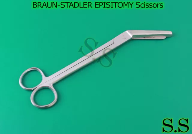 3 BRAUN-STADLER EPISITOMY Scissors 8" Surgical Instruments
