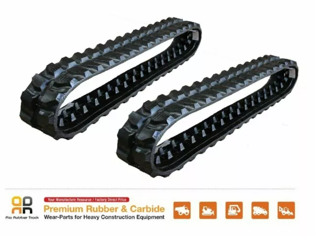 2pc Rubber Track 230x48x62 Made for Takeuchi TB015 Mini Excavator