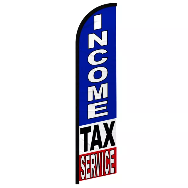 Income Tax Services Full Curve Windless Swooper Flag Tax Specialist