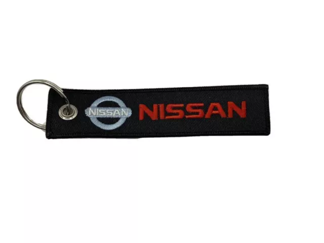 Nissan Fabric Embroidery Car Keyring Car Branded Logo Key Chain Fob Great Gift