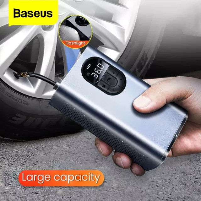 Baseus Digital Car Tyre Inflator Portable Pressure Pump 45W Air Compressor Truck