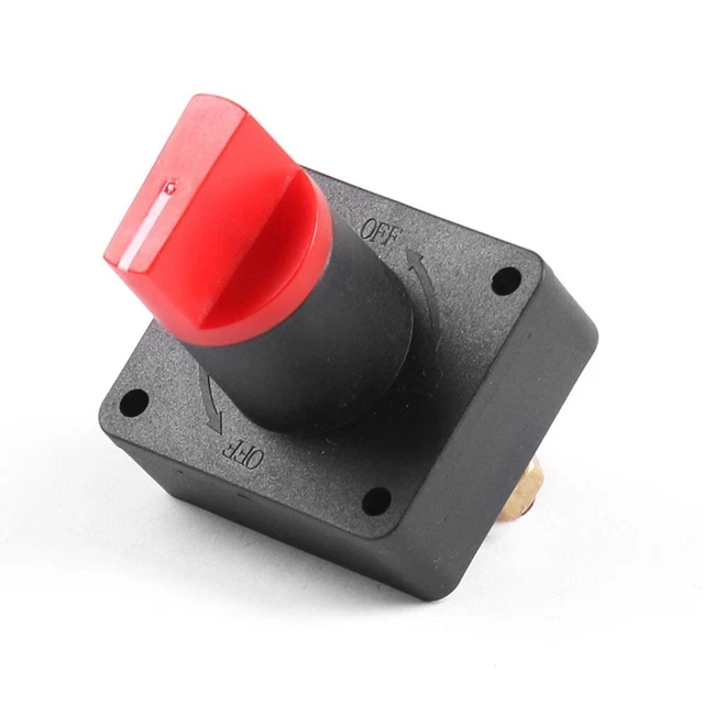 Interruttore isolatore scollegamento batteria 12 V rosso e nero per controllo al
