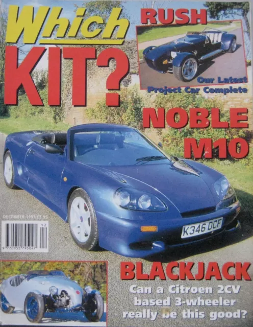 Which Kit? magazine 12/1997 featuring Noble M10, JBA Jamboree, Blackjack, Dax