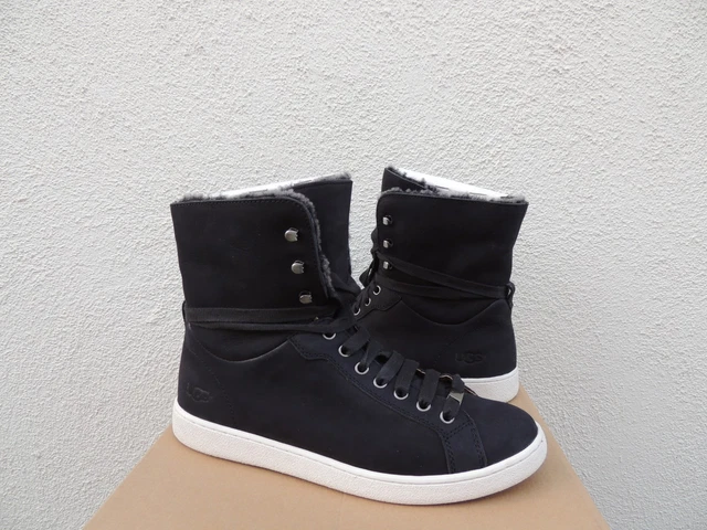 UGG STARLYN BLACK Sheepskin Sneaker High Top Ankle Boots Us 6.5 Eur 37.5 Nib 100.95 PicClick