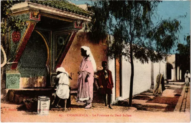 CPA AK MAROC CASABLANCA - La Fontaine du Derb Sultan (93088)