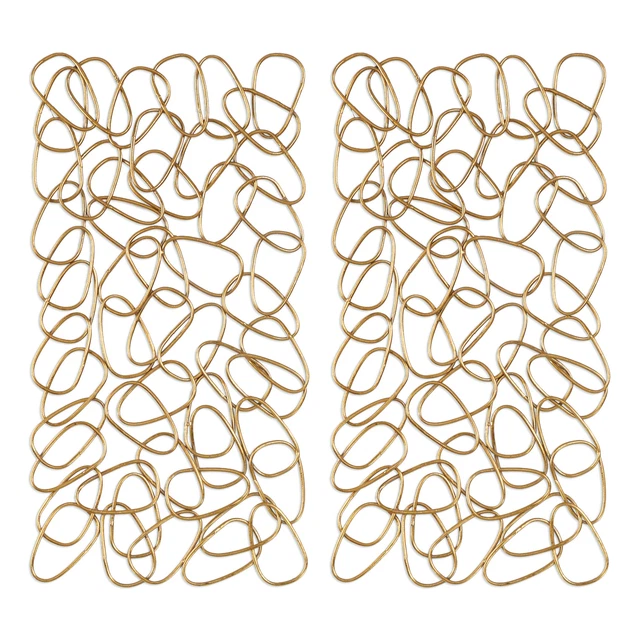 Uttermost 04124 Silver In The Loop Two Piece Wall Sculpture By Jim Parsons