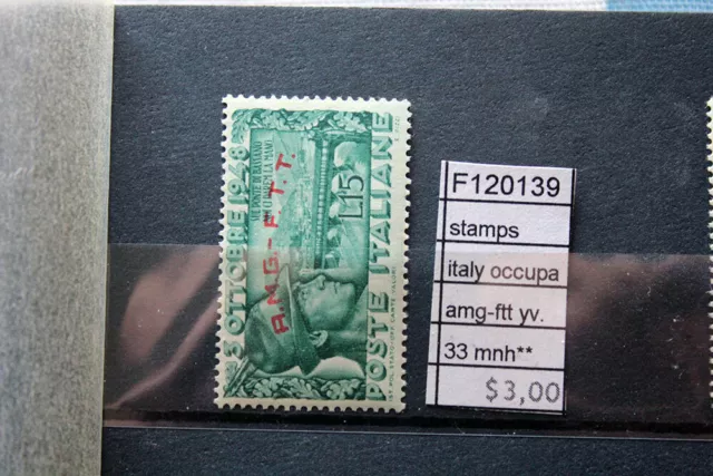 Stamps Italy Occupation Amg-Ftt Yvert N°33 Mnh** (F120139)