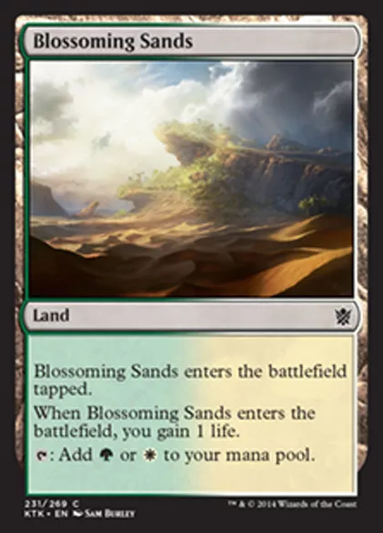 MTG 4x BLOSSOMING SANDS - SABBIE VERDEGGIANTI - KTK - MAGIC