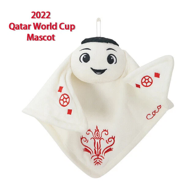 2022 QATAR WORLD Cup Mascot Plush Toy La'eeb Cape Cloak Stuffed Soft