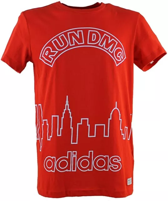 T-shirt Adidas Originals Rare Collector RUN DMC Graphic Tee CL M64448 Rouge M