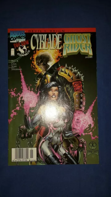 Cyblade/Ghost Rider Devil's Reign Chapter 2 (January 1997 Marvel/Top Cow)