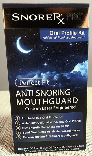 Kit de perfil oral SnoreRx Pro - protector bucal antirronquidos perfecto nuevo/sellado