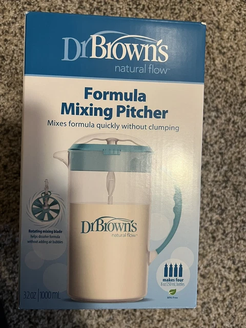 Dr. Brown’s Formula Mixing BPA-Free 32oz Pitcher Makes 4- 8oz Bottles 🍼