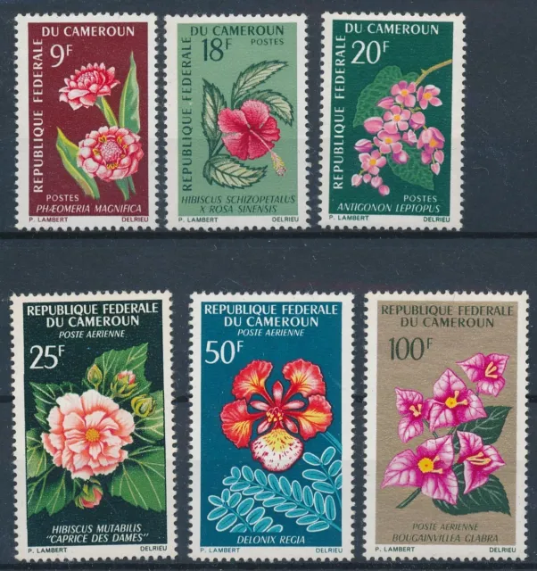 [BIN19381] Cameroon 1966 Flowers good set very fine MNH stamps