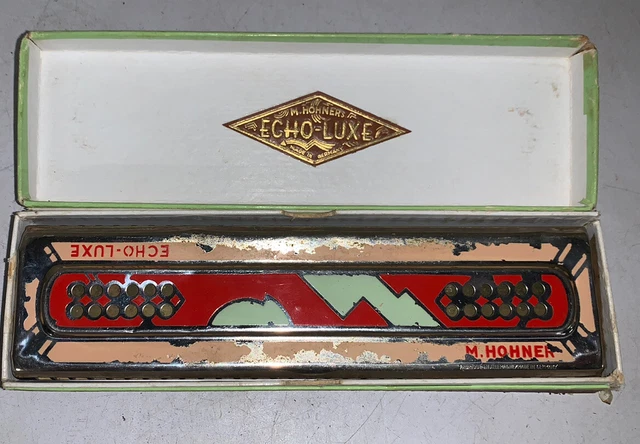 harmonica m.hohner echo-luxe plus boite