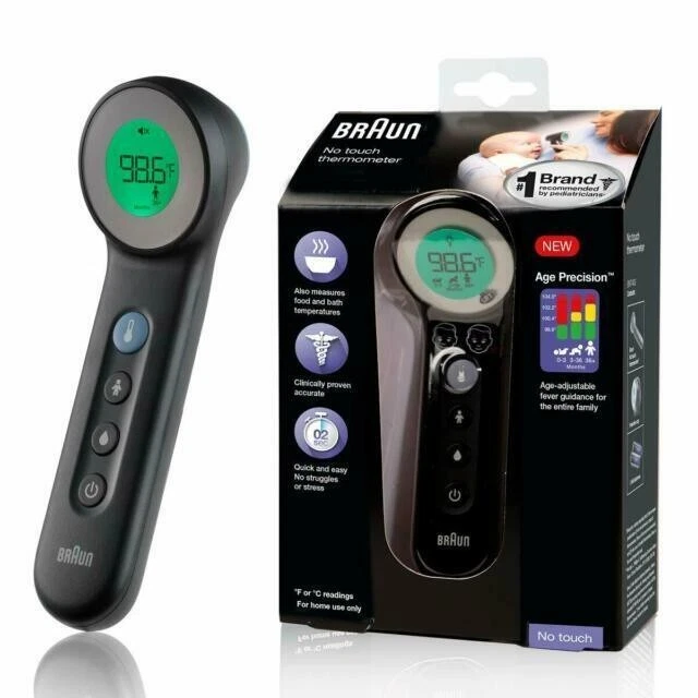 Braun 3-in-1 No Touch Thermometer Age Precision NEW Sealed