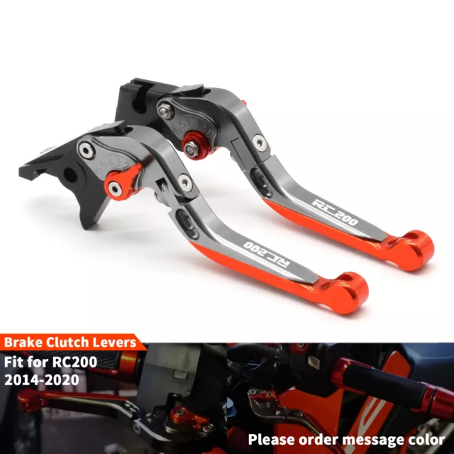 Adjustable Folding Extending Brake Clutch Levers Fit for KTM RC200 2014-2020