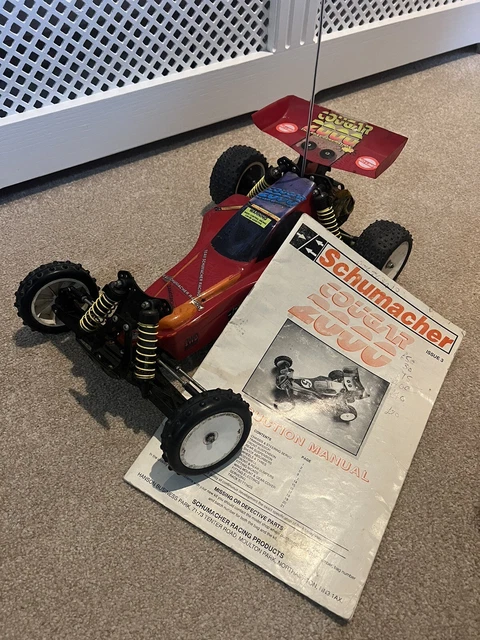 SCHUMACHER COUGAR 2 2000 Vintage Race Remote Controlled RC Car 2WD ...