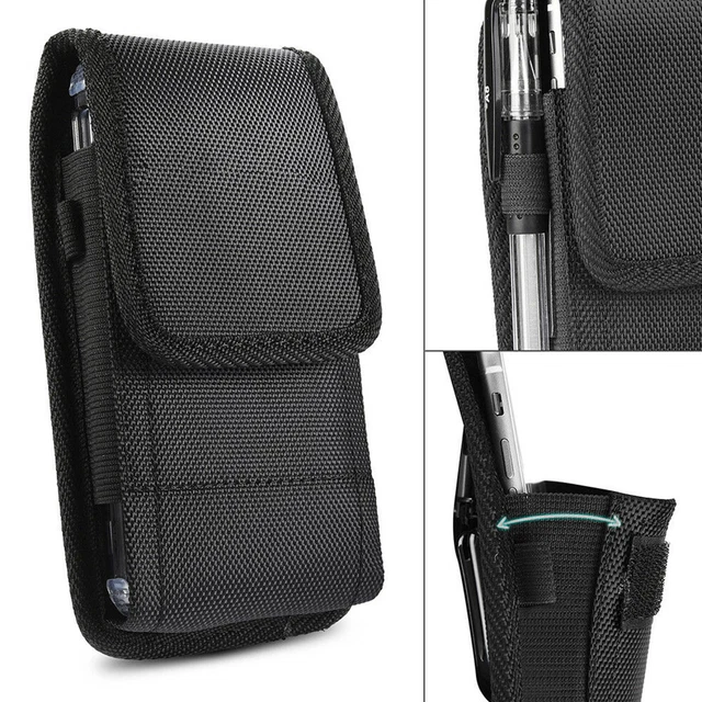 Étui de téléphone vertical pour téléphone Oxford avec boucle de clip de ceinture