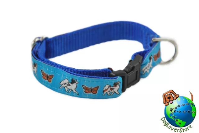 Papillon Adjustable Collar Small 7-11" Blue