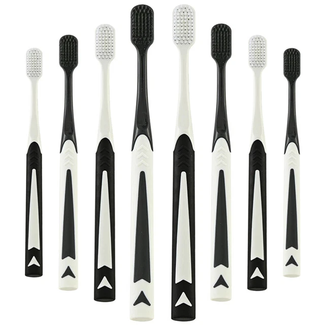 4 pares de cepillos de dientes portátiles cepillos de dientes compactos dientes domésticos