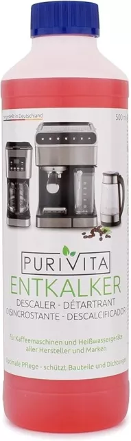 Purivita - Decalcificante universale Power per macchine caffè automatiche, 500ml