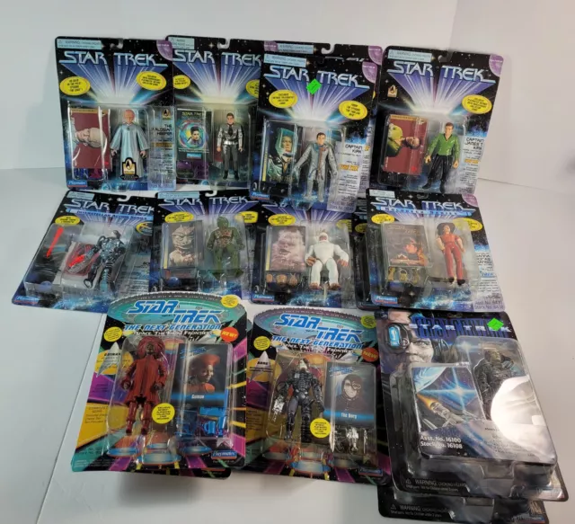 Vintage Lot of 15 Playmates 1996 Toys STAR TREK Action Figures Gorn Unopened