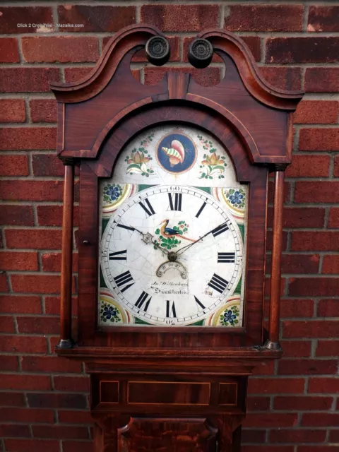 William IV antique oak longcase grandfather clock Jonathan Wilbraham Somercotes